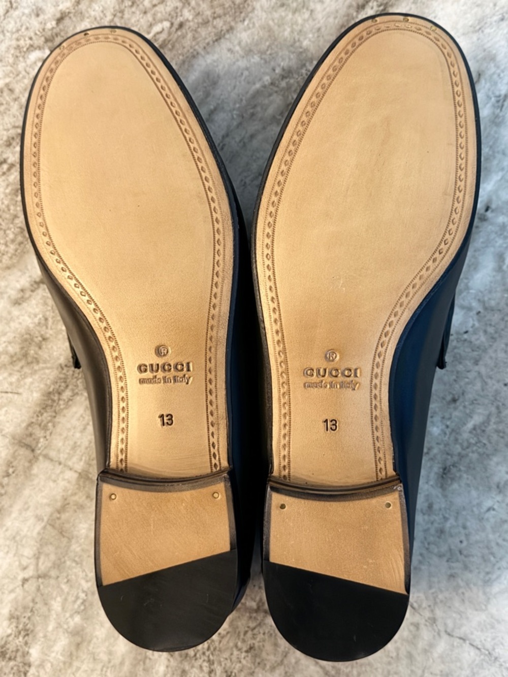 GUCCI 1953 Horsebit Leather Loafer Black Leather 13/ 13.5 US $1100 Jordaan NEW! - Picture 10 of 12